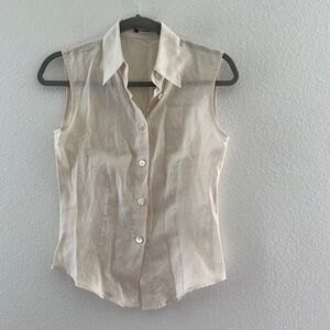 Lanificio Colombo linen button down shirt sz 40 NWOT